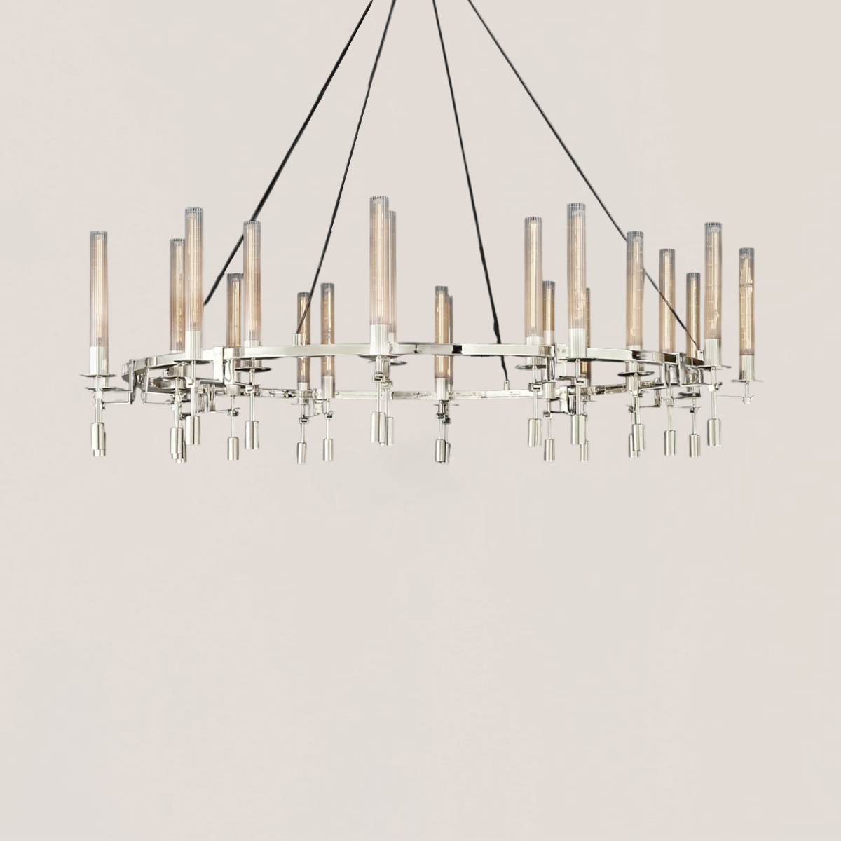 Fontanelle Round Chandelier 46"-VaseLamps