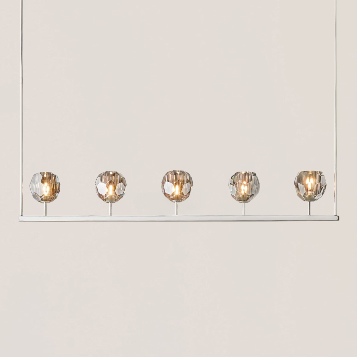 Boule De Crystal Linear Chandelier-VaseLamps