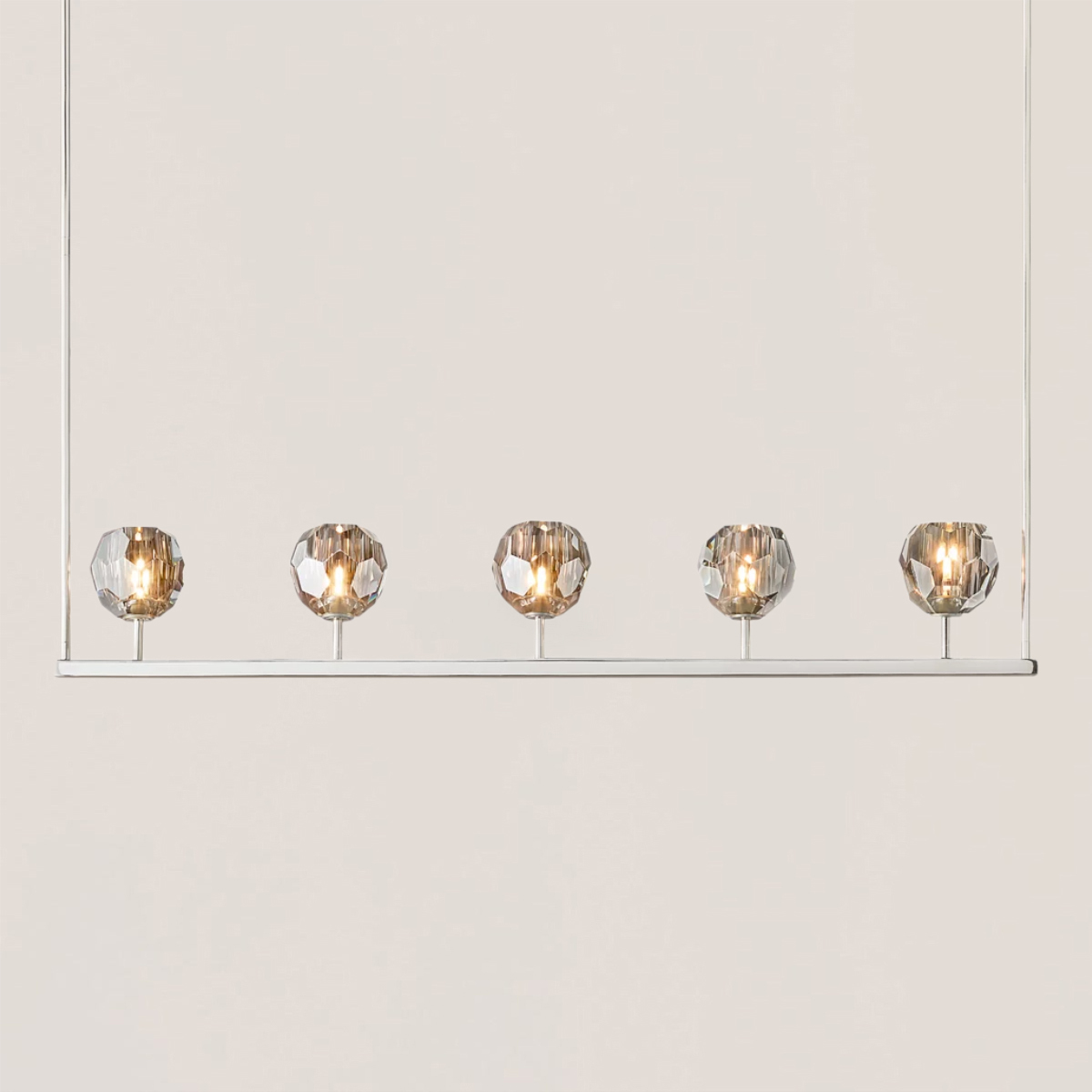 Boule De Crystal Linear Chandelier-VaseLamps