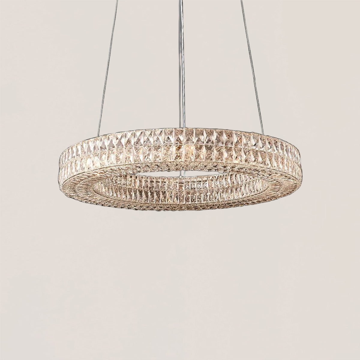 VASELAMPS - Crystal Round Chandelier-VaseLamps