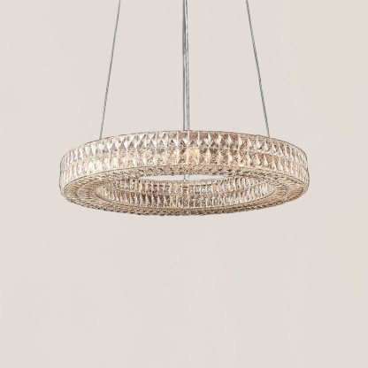 VASELAMPS - Crystal Round Chandelier-VaseLamps