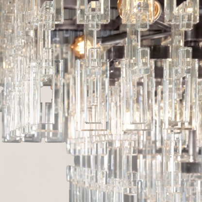 Marignan 3/4-Tier Rectangular Chandelier-VaseLamps