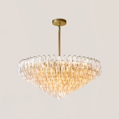 Chiara Glass Tiered Round Chandelier-VaseLamps