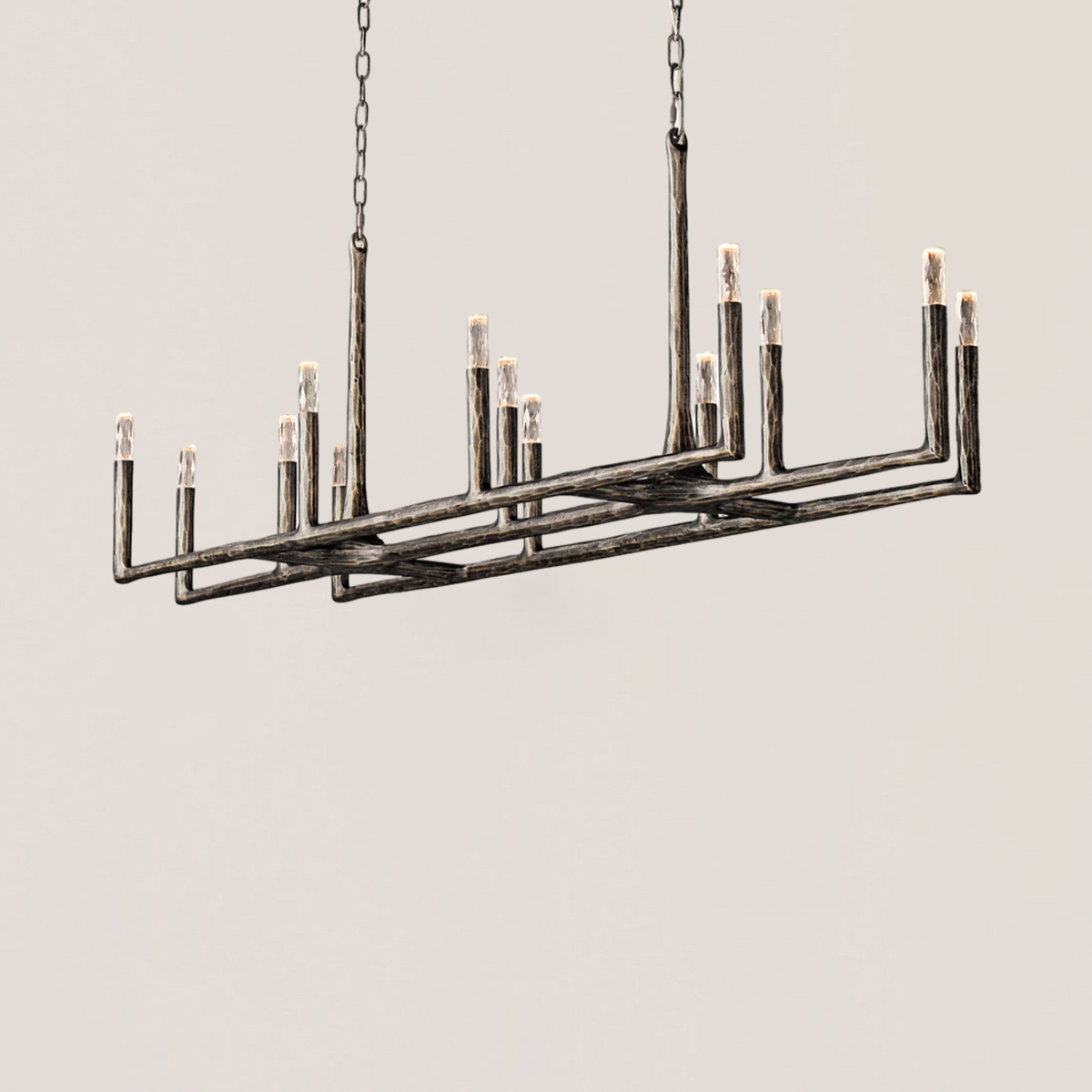 Thaddeus Linear Chandelier-VaseLamps