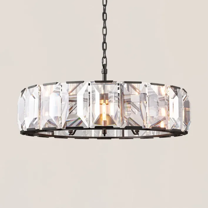 Harlow Crystal Round Chandelier-VaseLamps