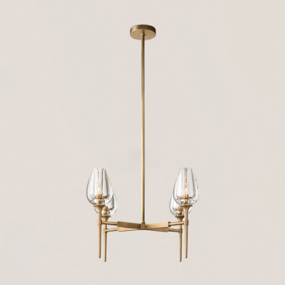 Tulip Crystal Round Chandelier-VaseLamps