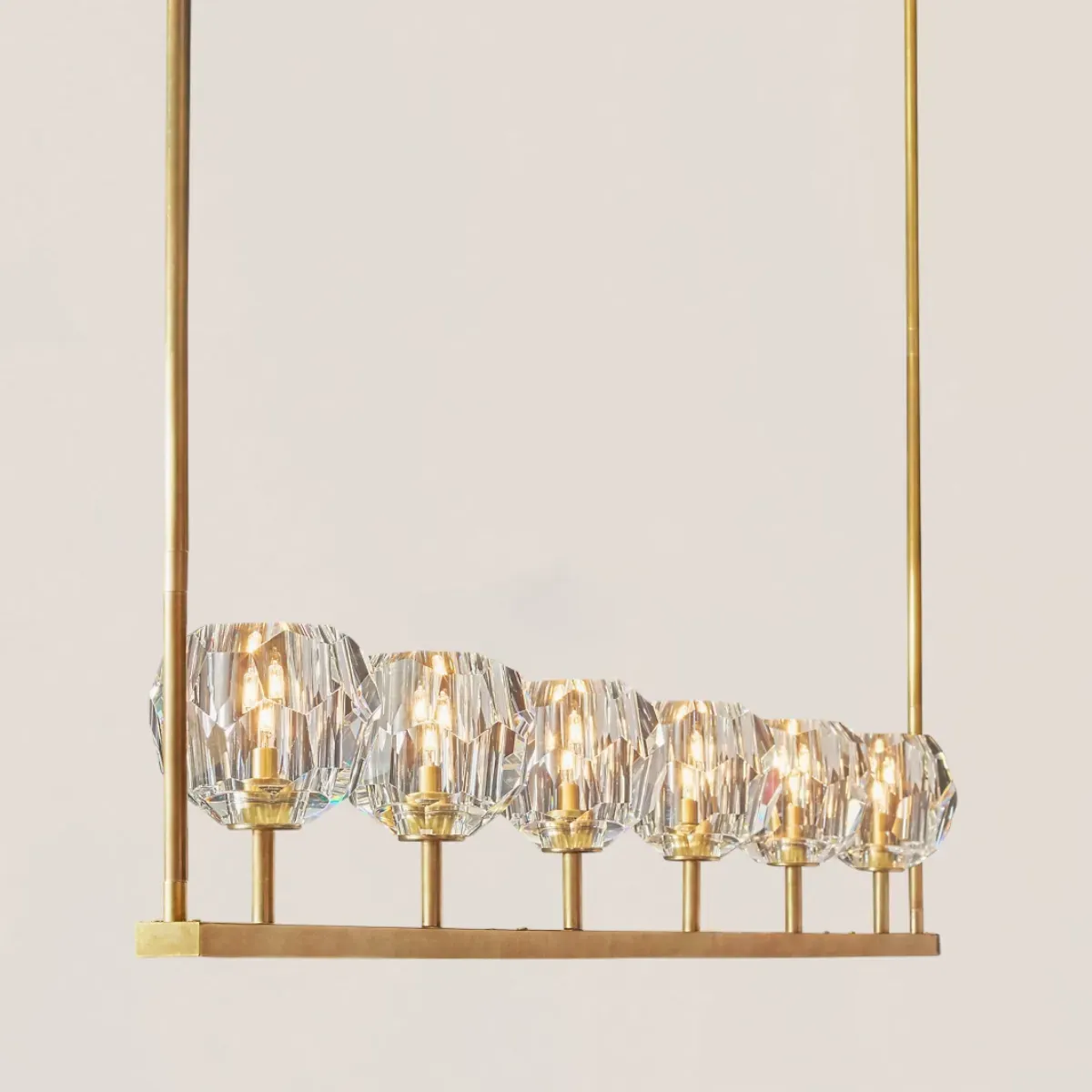Boule De Crystal Linear Chandelier-VaseLamps