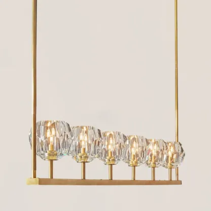 Boule De Crystal Linear Chandelier-VaseLamps