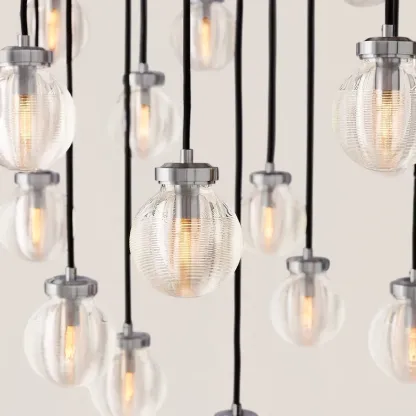 Pearl Round Chandelier-VaseLamps