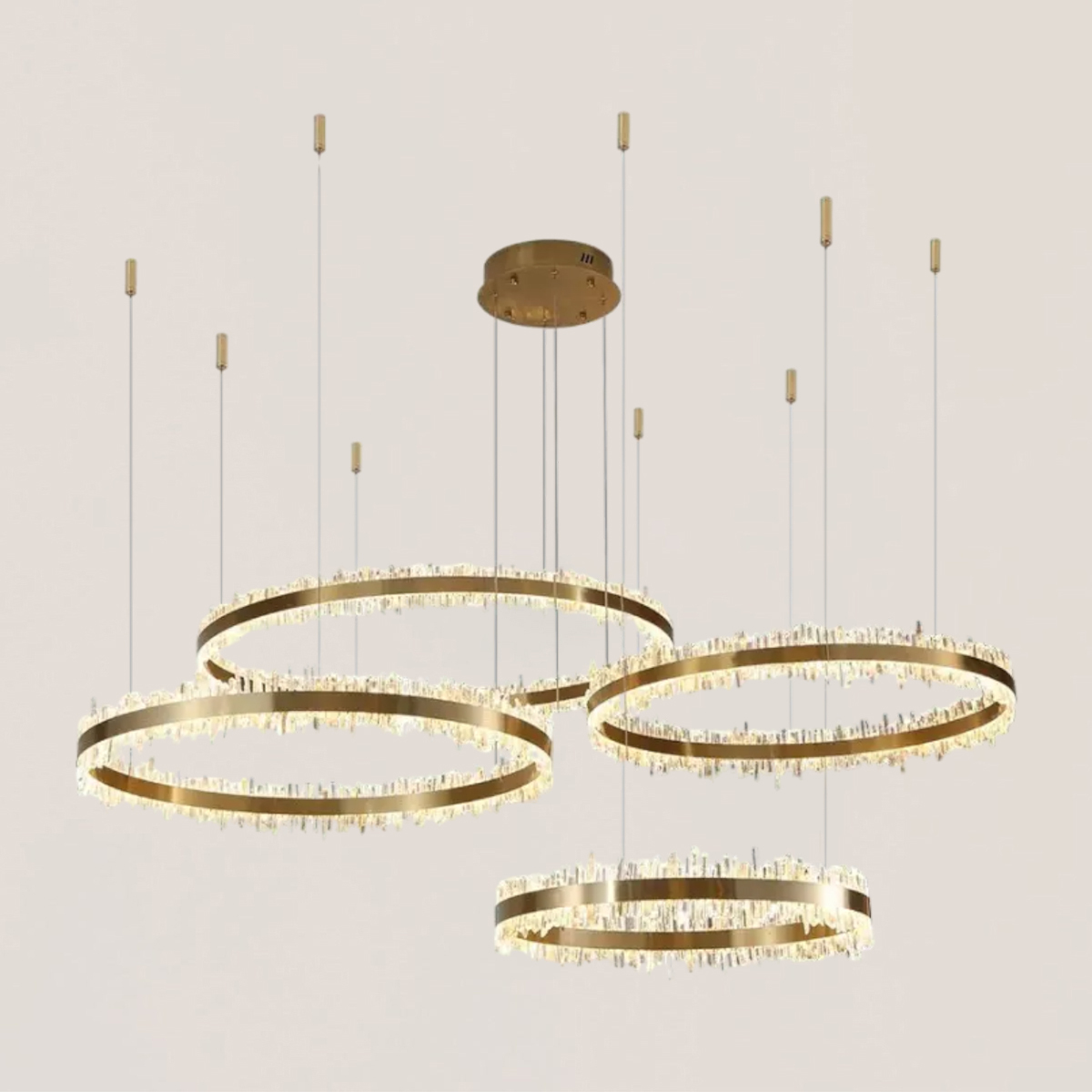 VASELAMPS - Crystal Rings Luxury Chandelier-VaseLamps