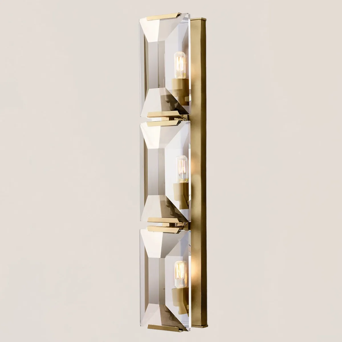 Harlow Crystal Triple Wall Sconce-VaseLamps