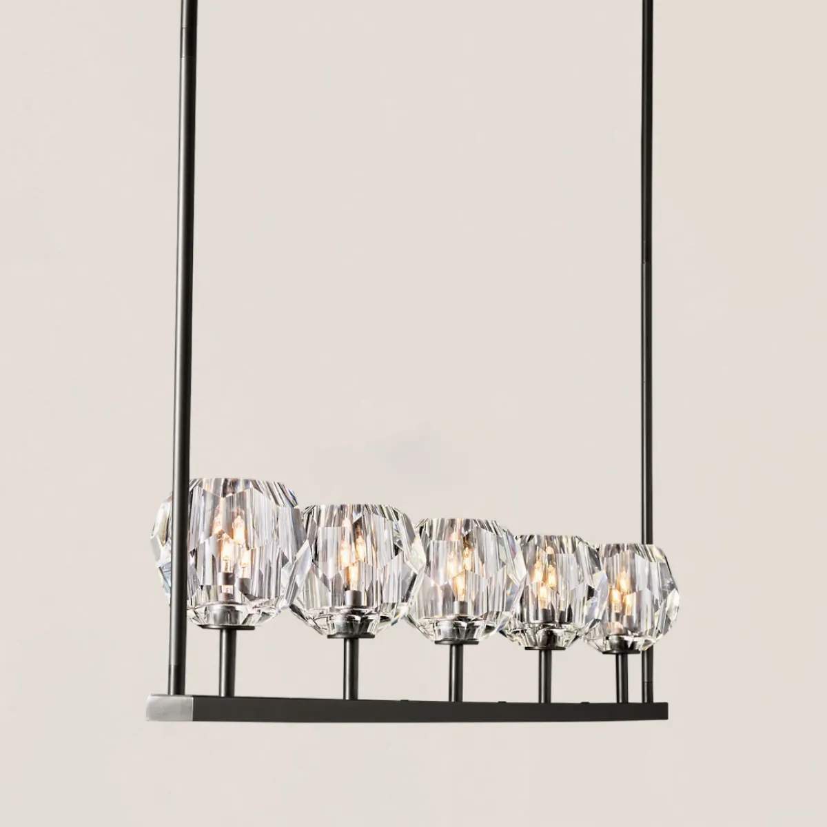 Boule De Crystal Linear Chandelier-VaseLamps