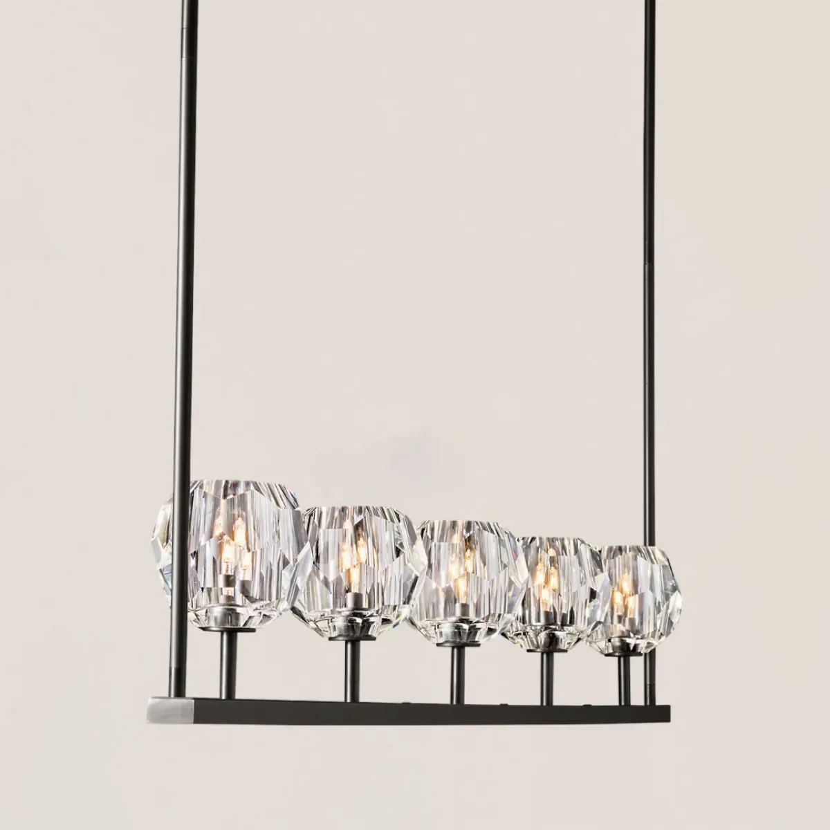 Boule De Crystal Linear Chandelier-VaseLamps