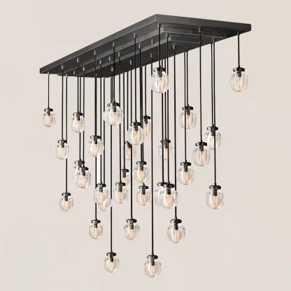 Pearl Rectangular Chandelier-VaseLamps