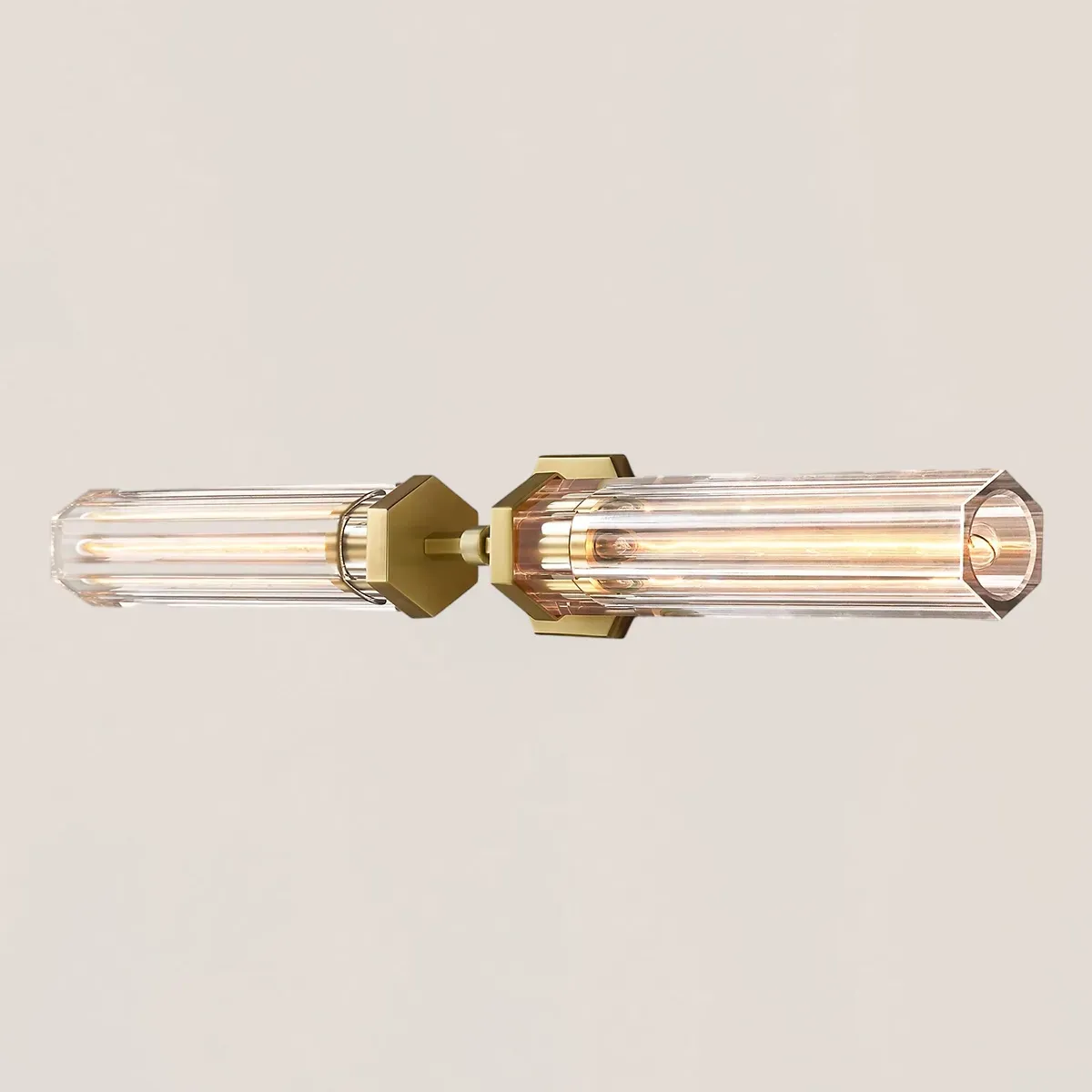 Lambeth Hexagonal Linear Grand Wall Sconce-VaseLamps