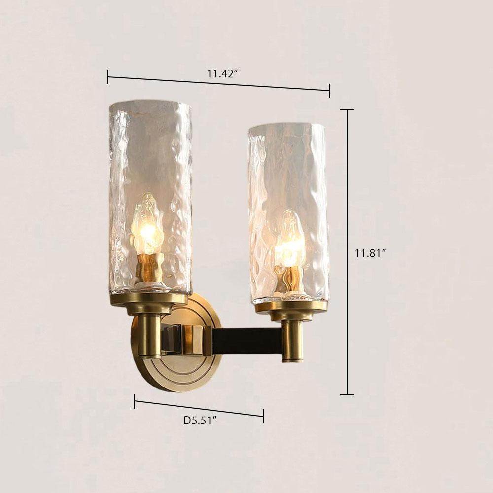 VASELAMPS - Modern Cylindrical Glass Wall Sconce-VaseLamps