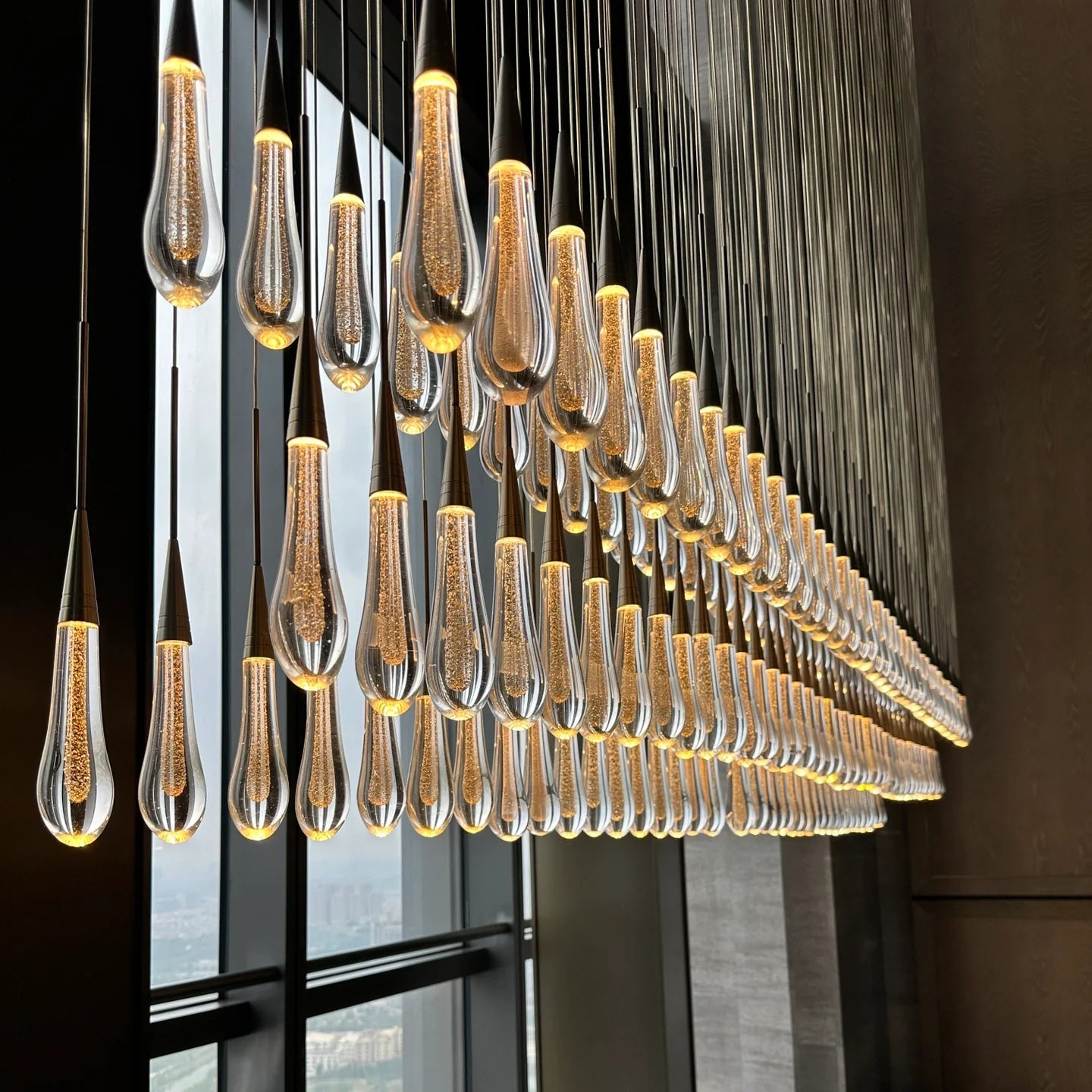 Solitaire Linear Chandelier-VaseLamps