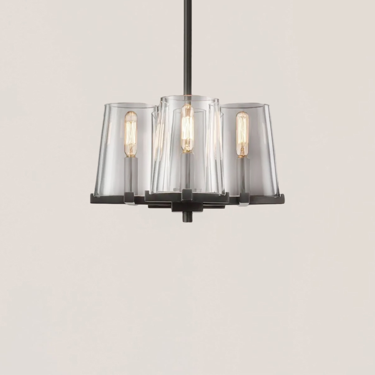 Pauillac Glass 4-lights Pendant-VaseLamps