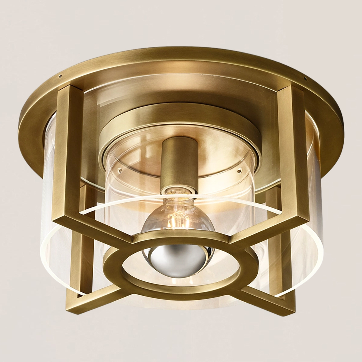 Petrus Round Flushmount-VaseLamps