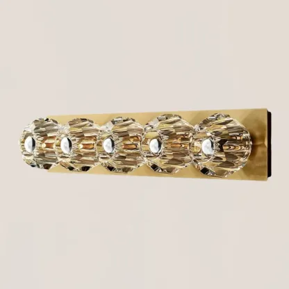 Boule De Clear Crystal Linear Grand Wall Sconce-VaseLamps