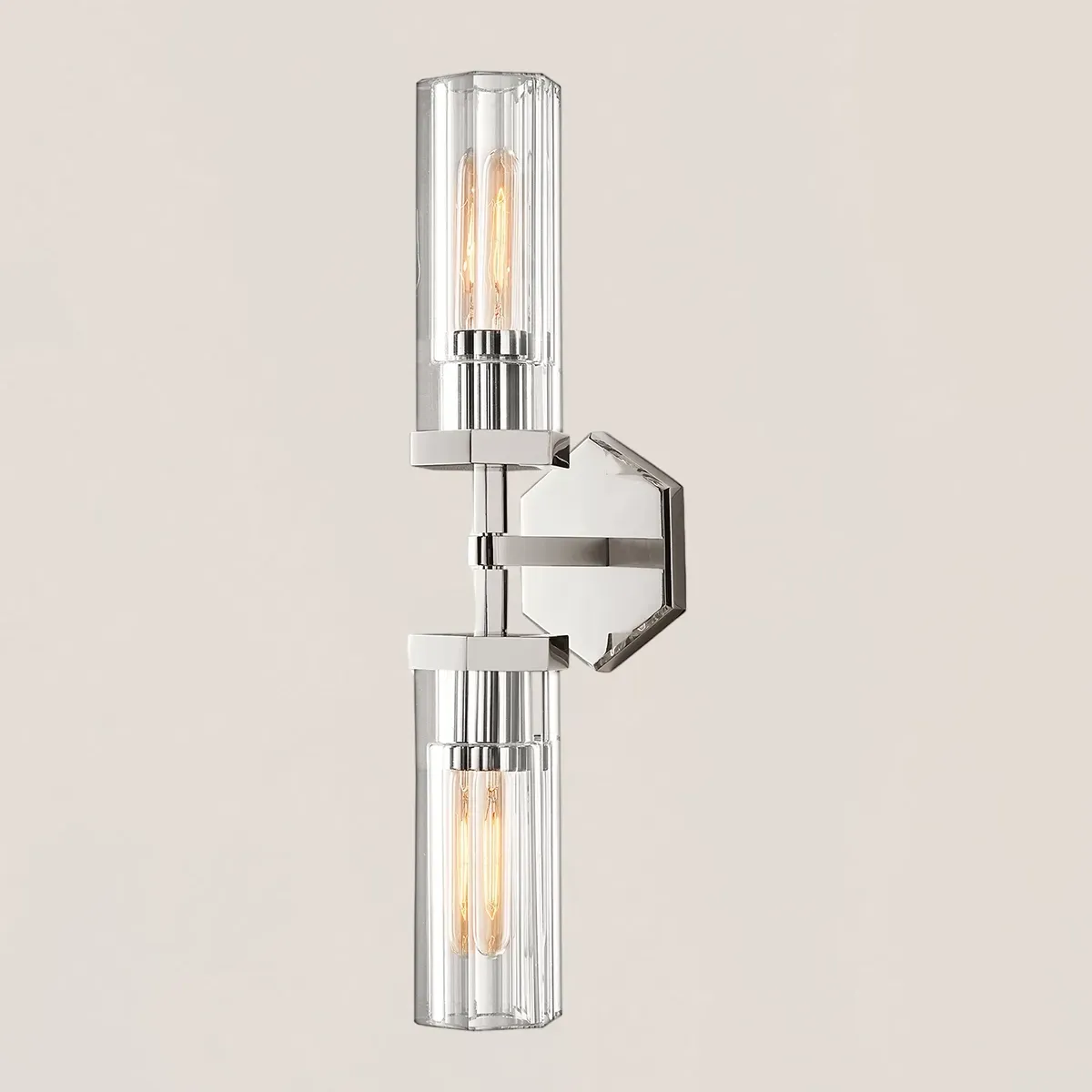 Lambeth Hexagonal Linear Short Wall Sconce-VaseLamps