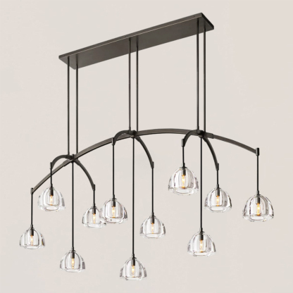 Hemisphere Linear Chandelier-VaseLamps