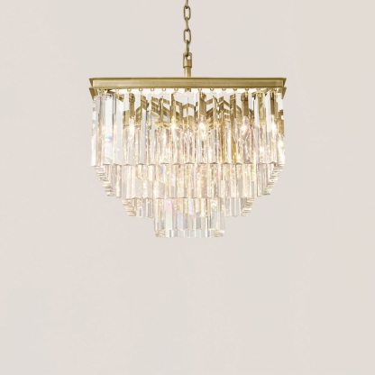 1920s Odeon Square Chandelier-VaseLamps