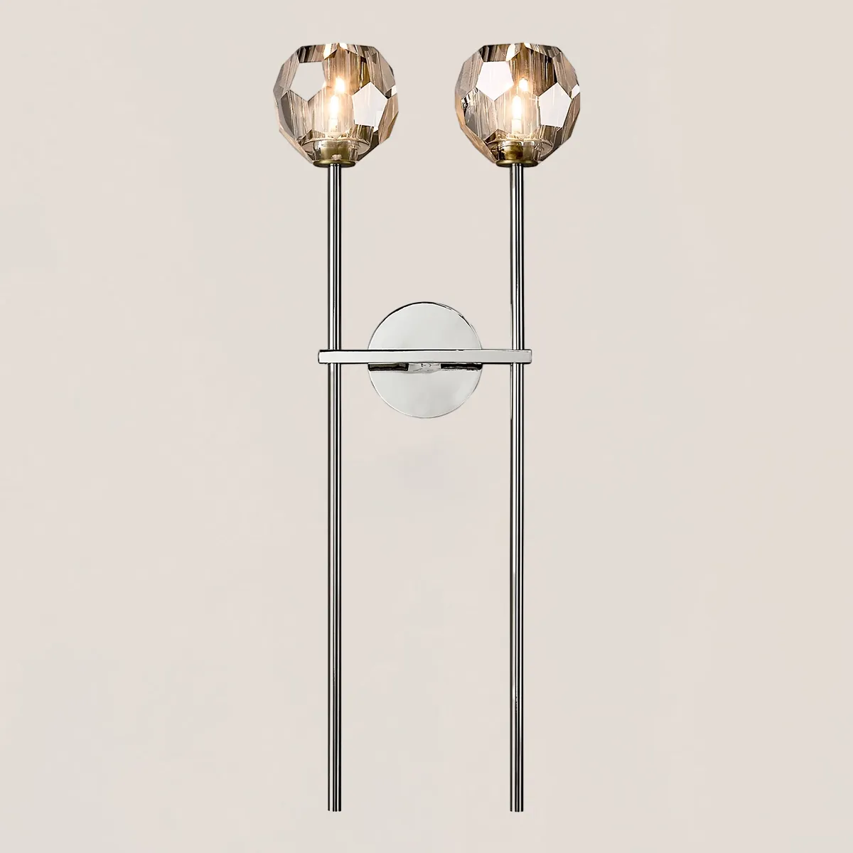 Boule De Crystal Double Grand Wall Sconce-VaseLamps