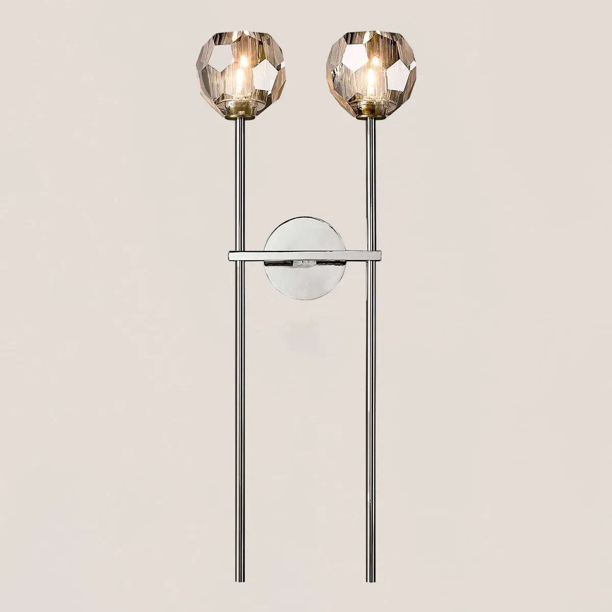 Boule De Crystal Double Grand Wall Sconce-VaseLamps
