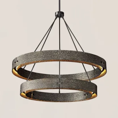 Vouvray 2-tier Round Chandelier 60"-VaseLamps