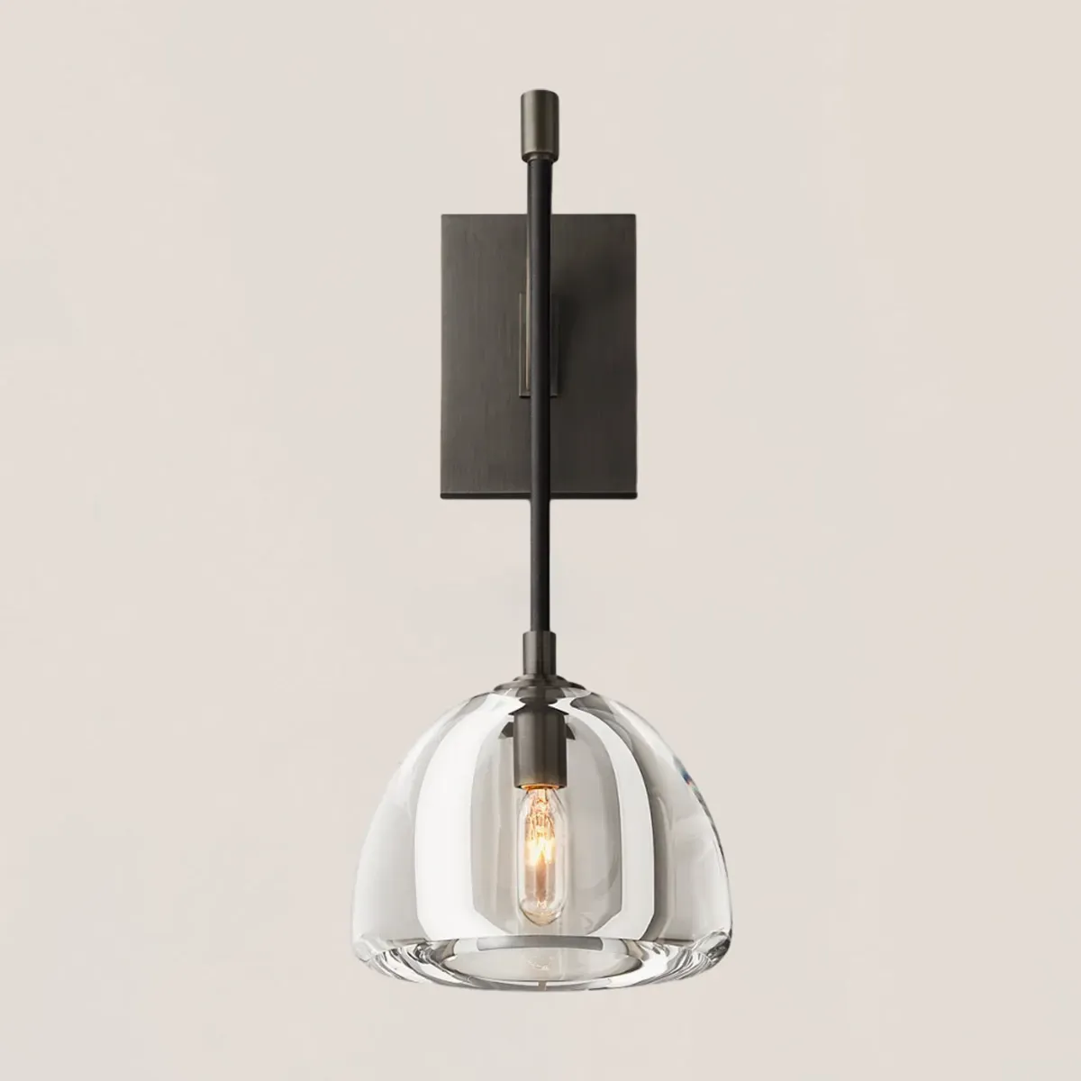 Hemisphere Crystal Wall Sconce-VaseLamps