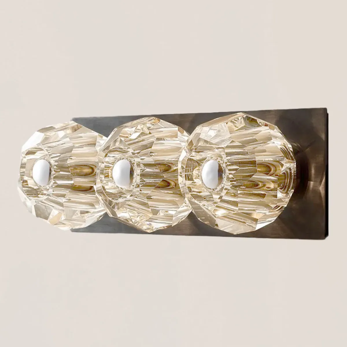 Boule De Crystal Clear Linear Short Wall Sconce-VaseLamps
