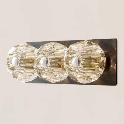 Boule De Crystal Clear Linear Short Wall Sconce-VaseLamps