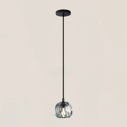 Boule De Crystal Glass Cord Pendant-VaseLamps