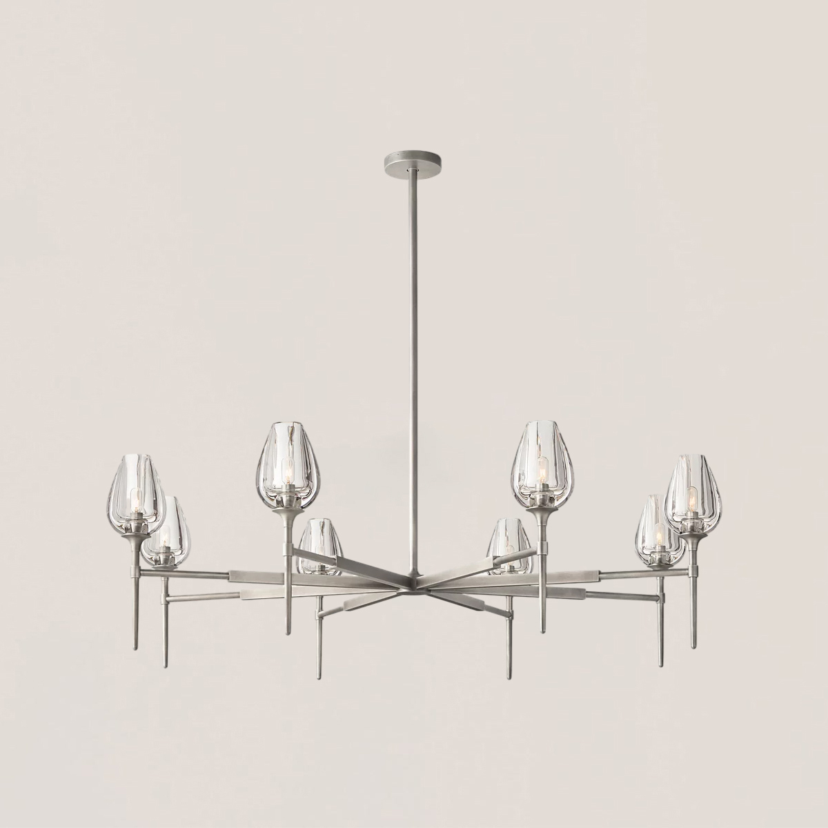 Tulip Crystal Round Chandelier-VaseLamps