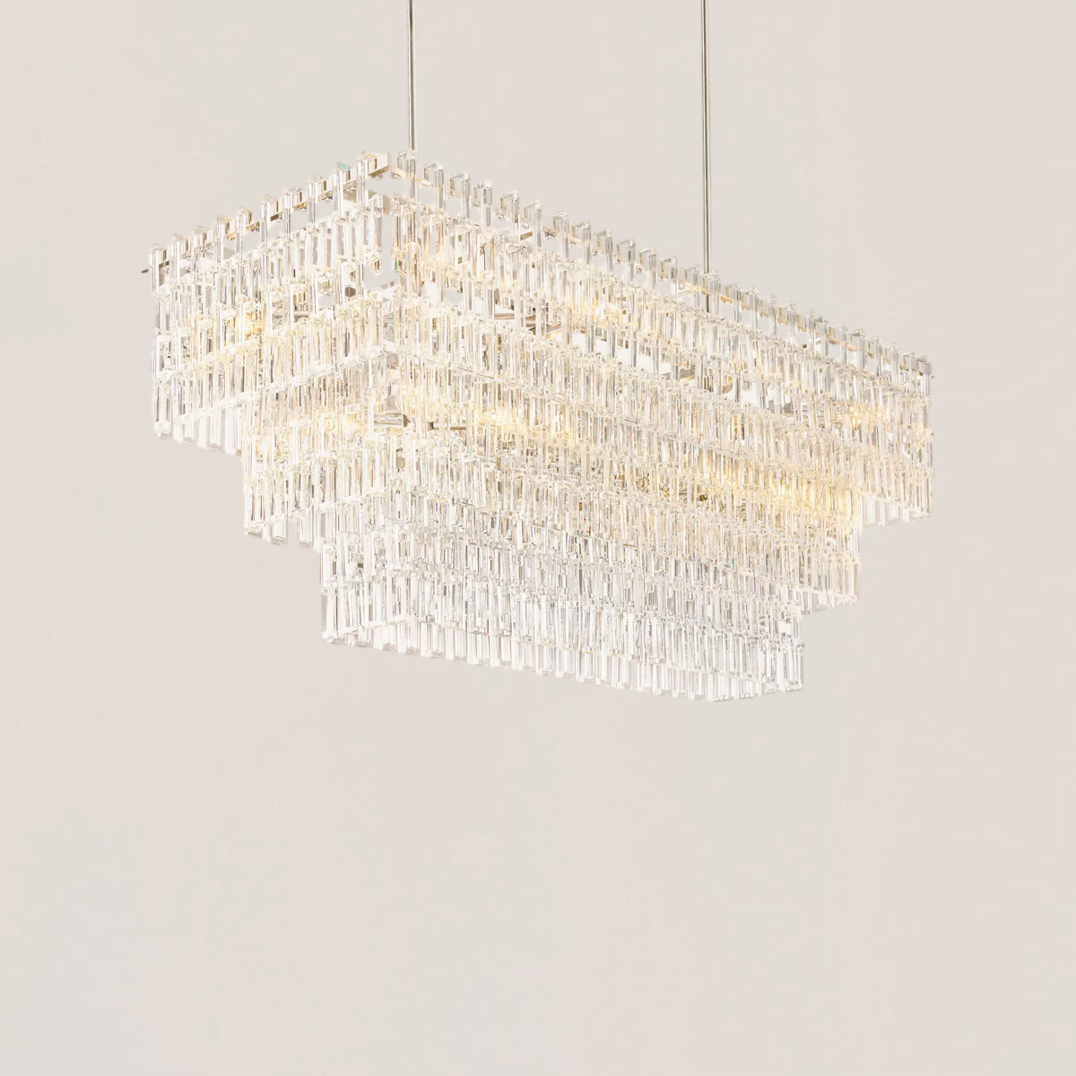 Marignan 3/4-Tier Rectangular Chandelier-VaseLamps