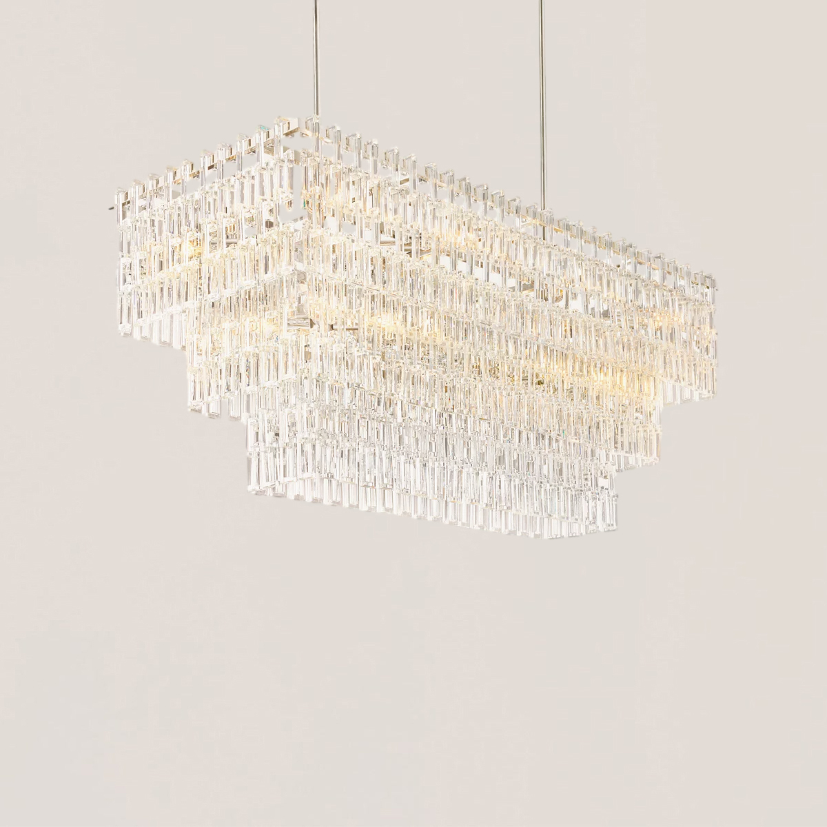 Marignan 3/4-Tier Rectangular Chandelier-VaseLamps