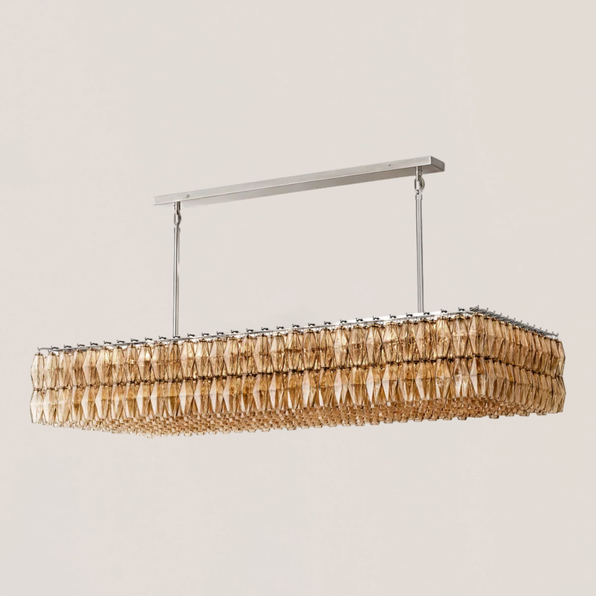 Chiara Glass Rectangular Chandelier-VaseLamps
