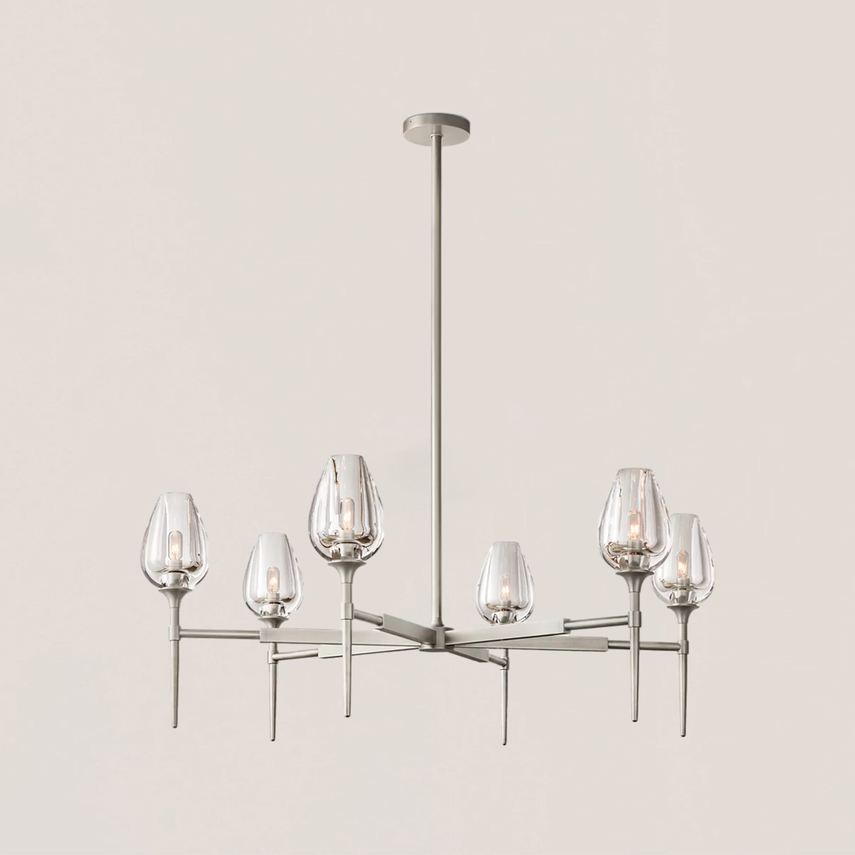 Tulip Crystal Round Chandelier-VaseLamps