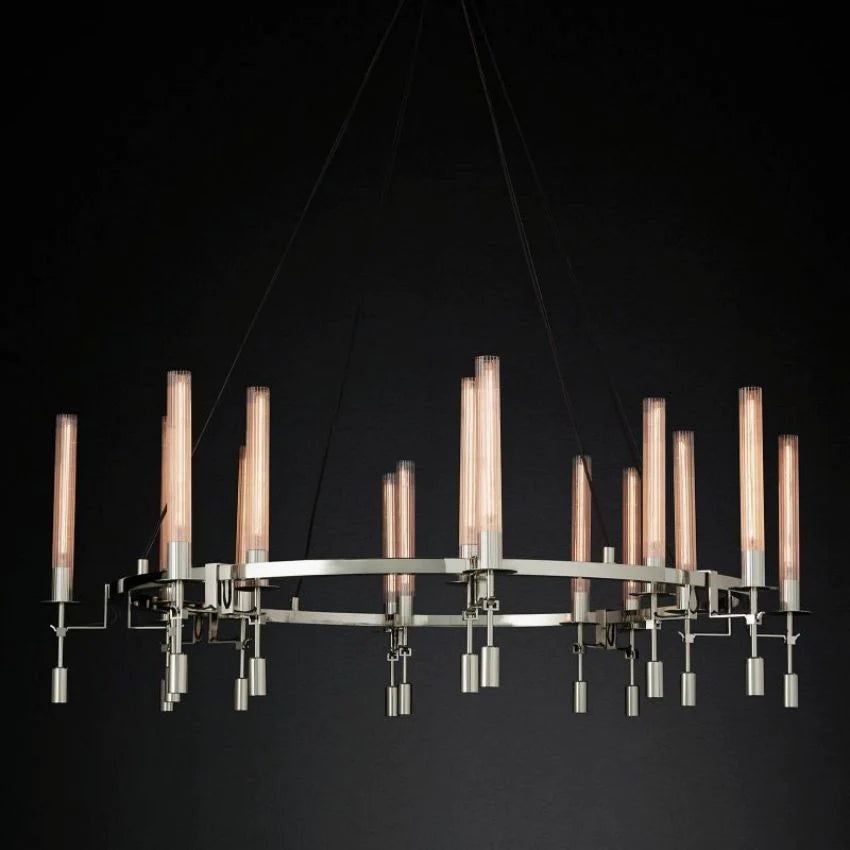 Fontanelle Round Chandelier 58"-VaseLamps