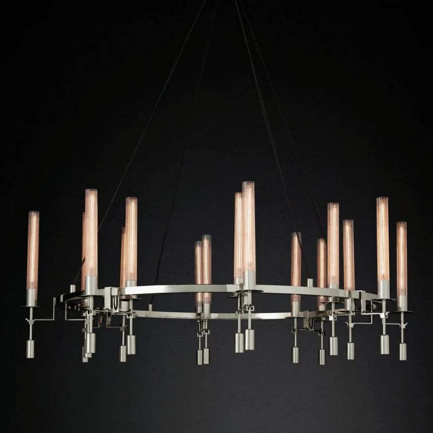 Fontanelle Round Chandelier 58"-VaseLamps
