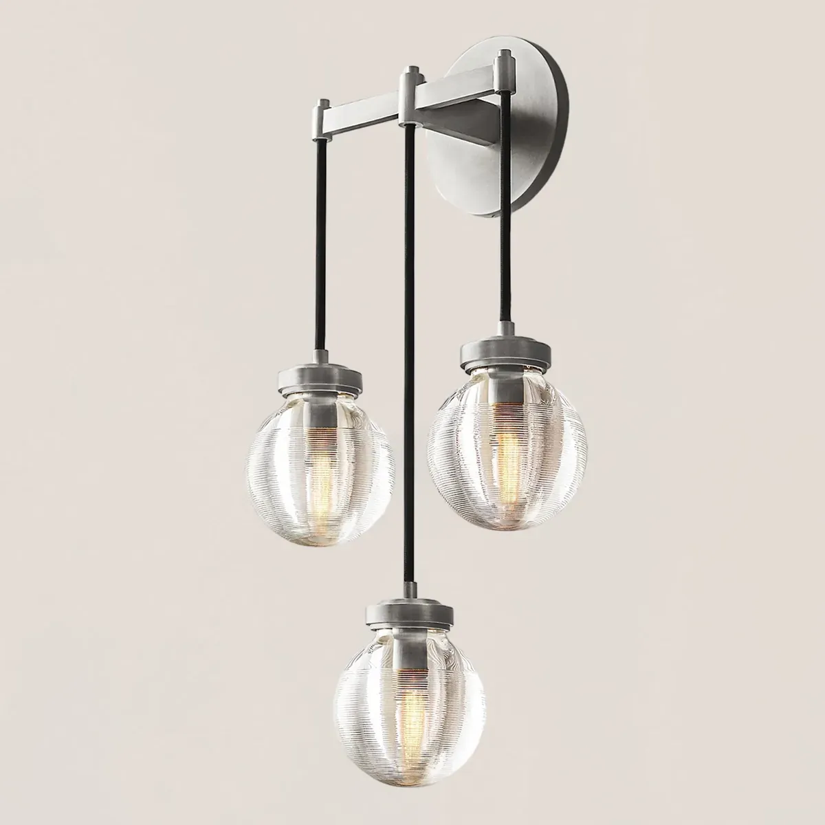 Pearl Spherical Modern Triple Wall Sconce-VaseLamps