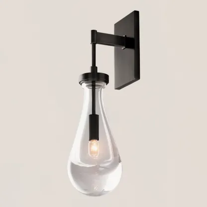 Raindrop Glass Wall Sconce-VaseLamps