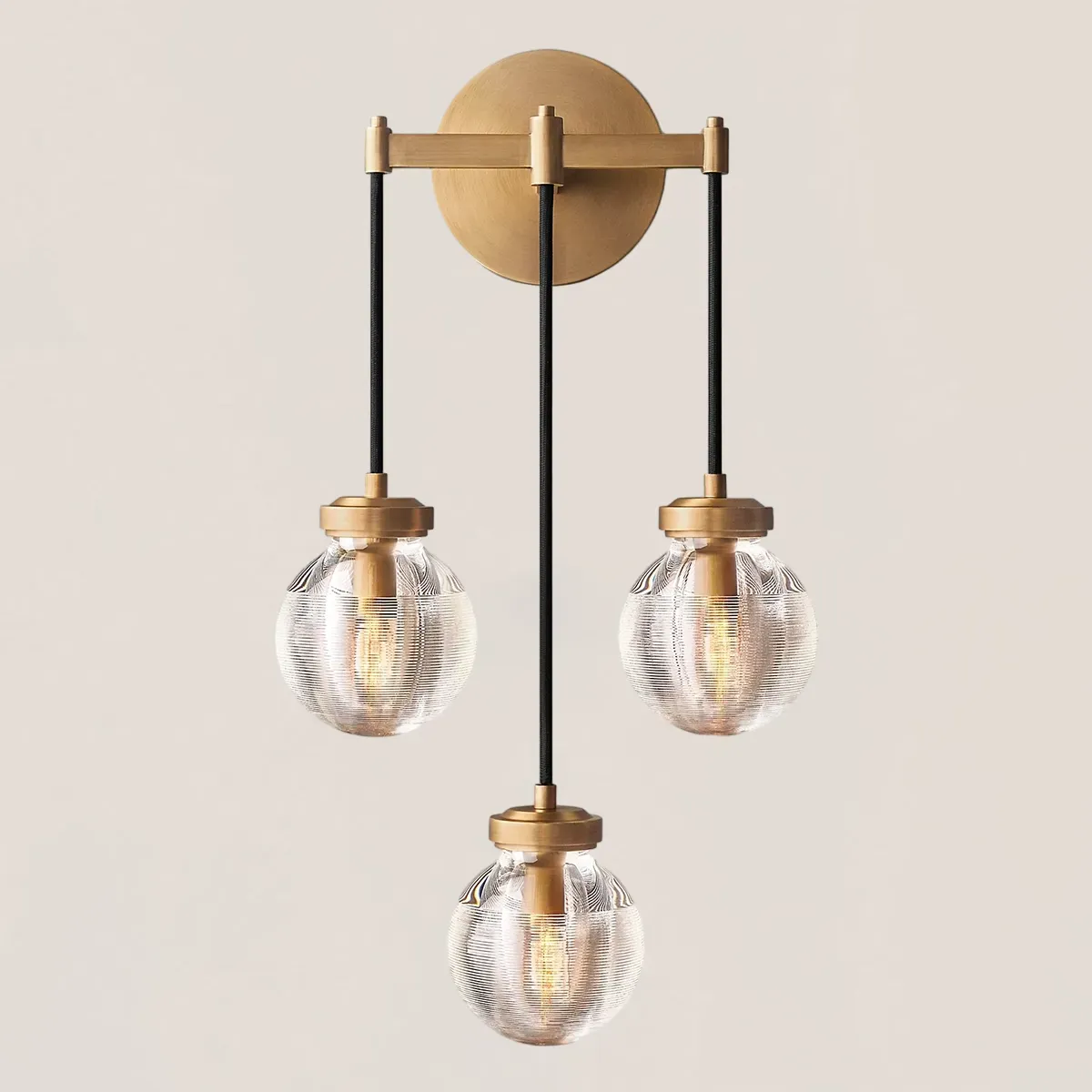 Pearl Spherical Modern Triple Wall Sconce-VaseLamps