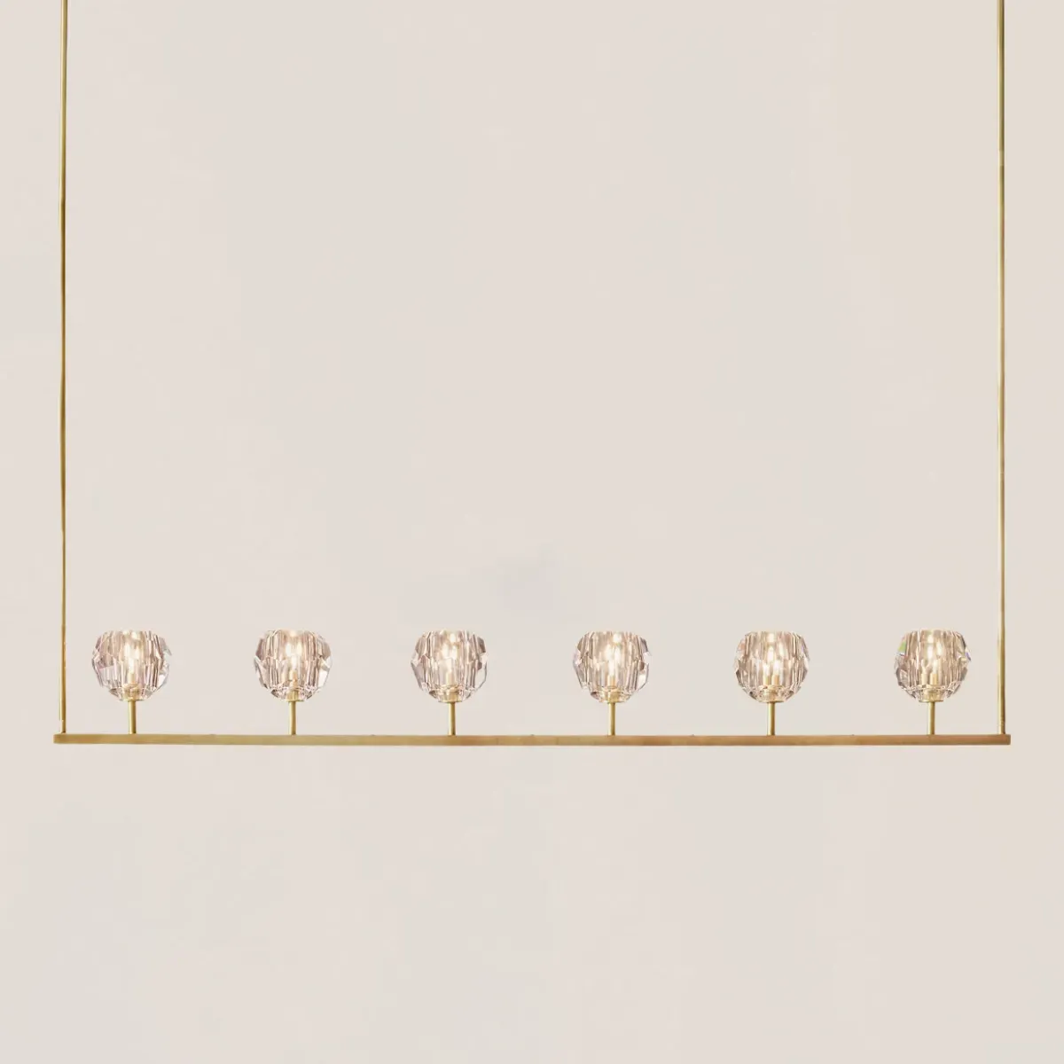 Boule De Crystal Linear Chandelier-VaseLamps