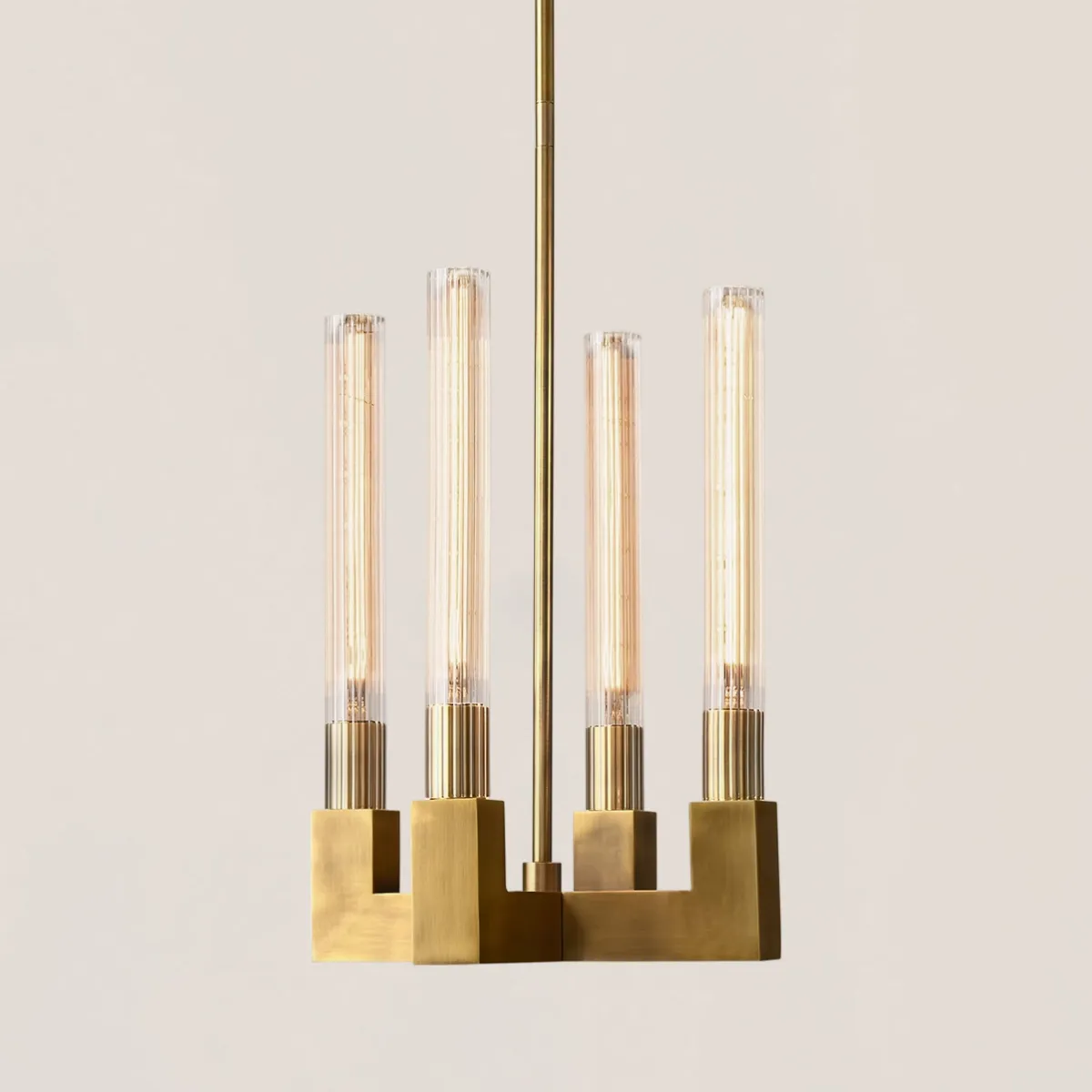 VASELAMPS - Flute Glass Pendant 72inch-VaseLamps