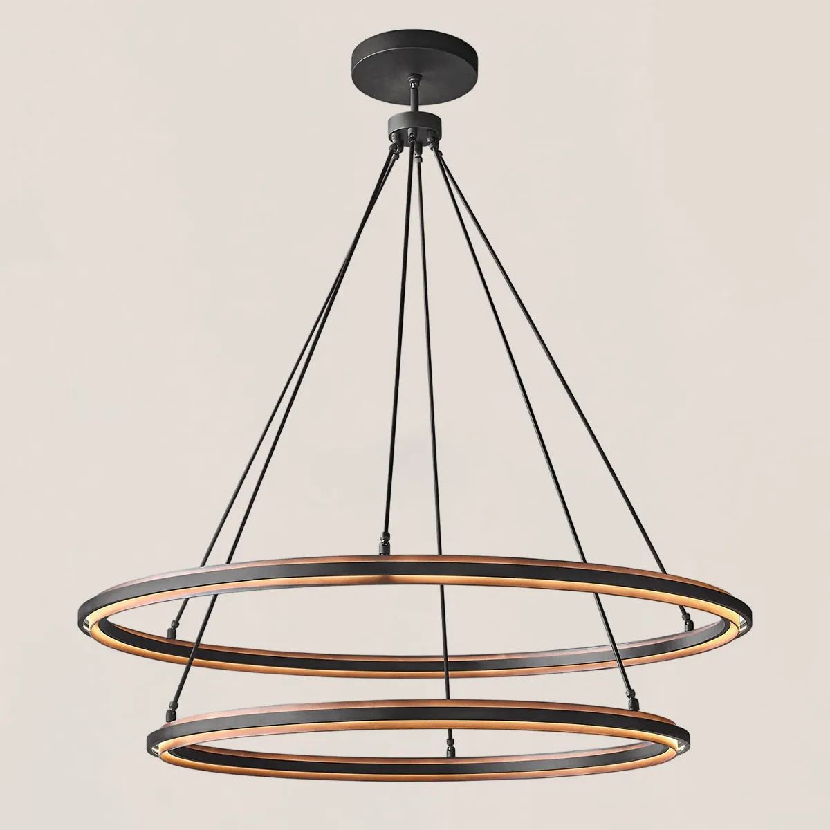 Peralta 2-Tier Round Chandelier 60"-VaseLamps
