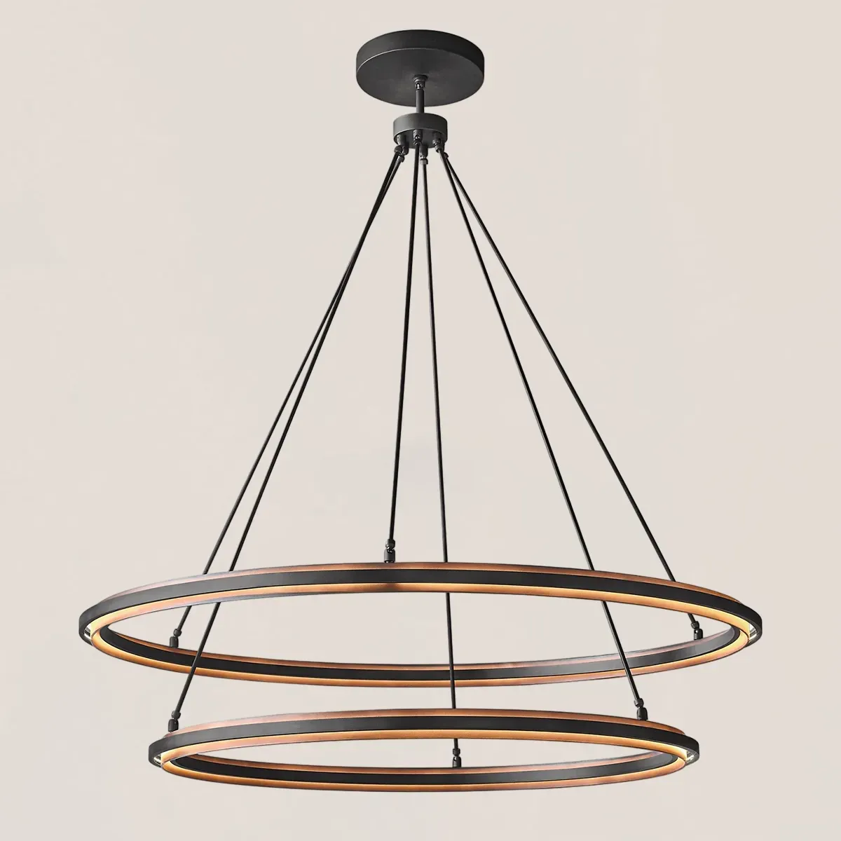 Peralta 2-Tier Round Chandelier 60"-VaseLamps