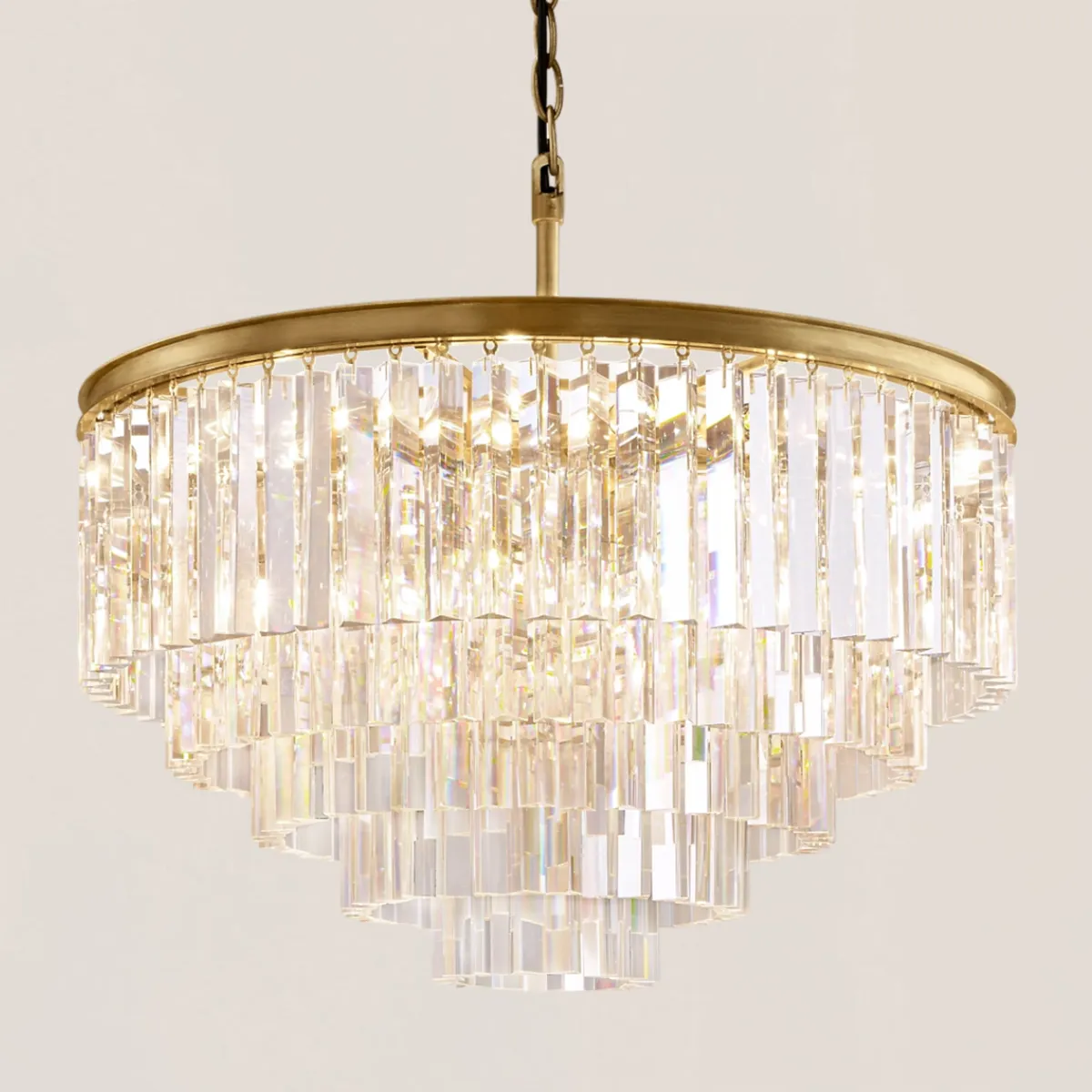 1920s Odeon Round Chandelier-VaseLamps