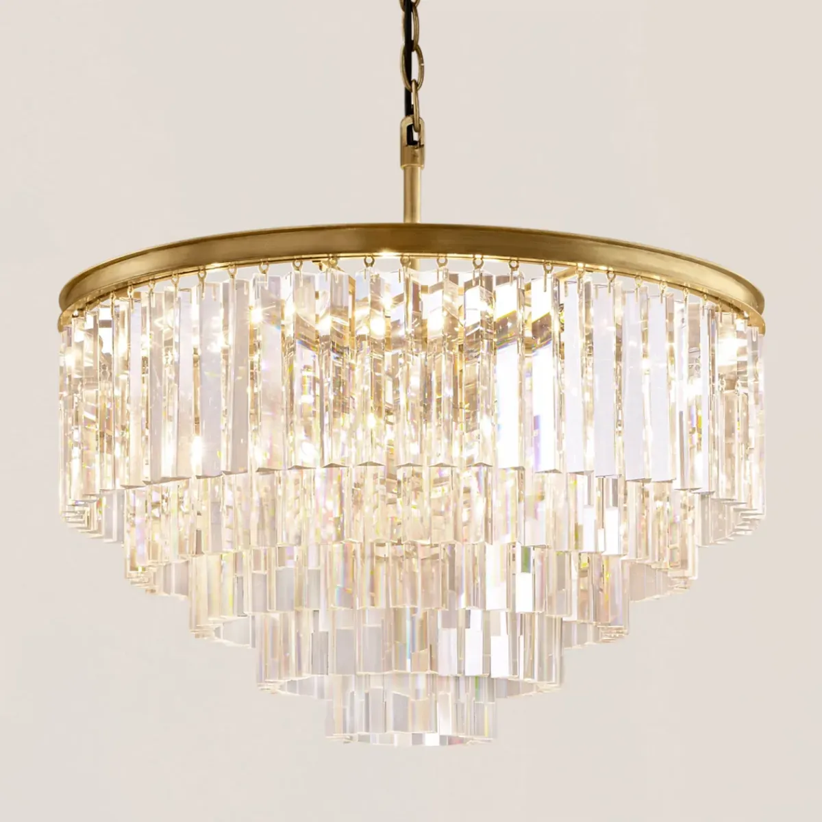 1920s Odeon Round Chandelier-VaseLamps
